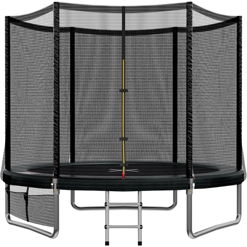 JUMMICO Garden Trampoline for Children, 6ft/7.5ft/10ft/12ft Trampoline Outdoor Safety net and Padded Poles for Children Indoor Outdoor Fitness,Maximum up to 150 kg