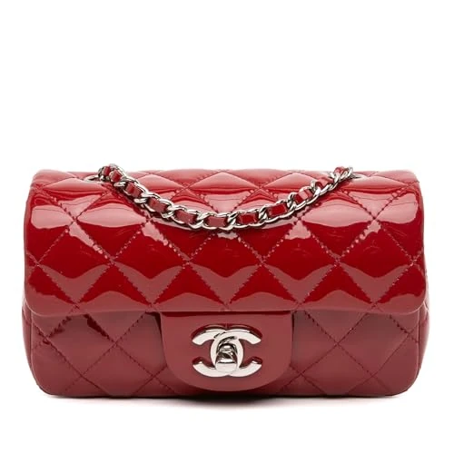 Chanel Pre-Loved Extra Mini Rectangular Classic Patent Single Flap