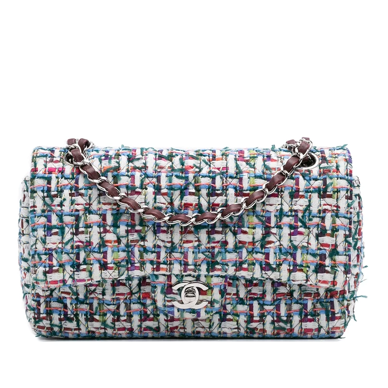 Chanel Pre-Loved Medium Classic Tweed Double Flap