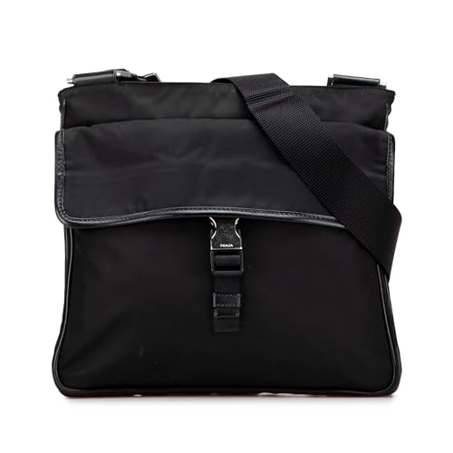 Prada Pre-Loved Tessuto Zip Top Crossbody Bag