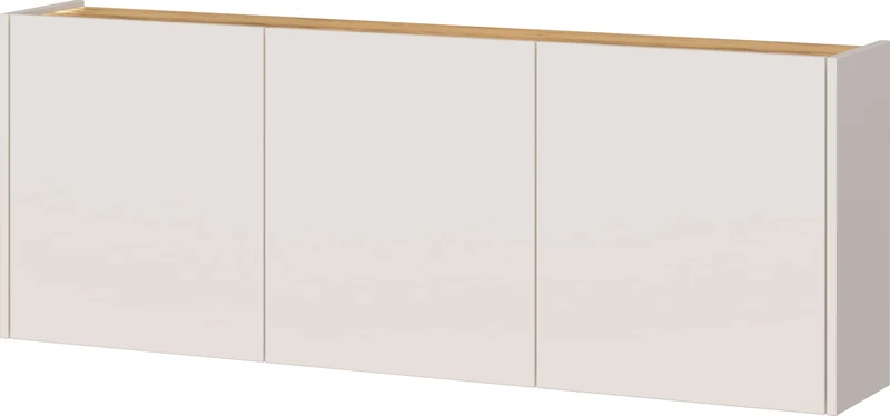 Germania Shoe Cabinet 1345-605 GW-Libbiano, in Cashmere/Navarra Oak-repro, shallow, 138 x 52 x 25 cm (WxHxD)