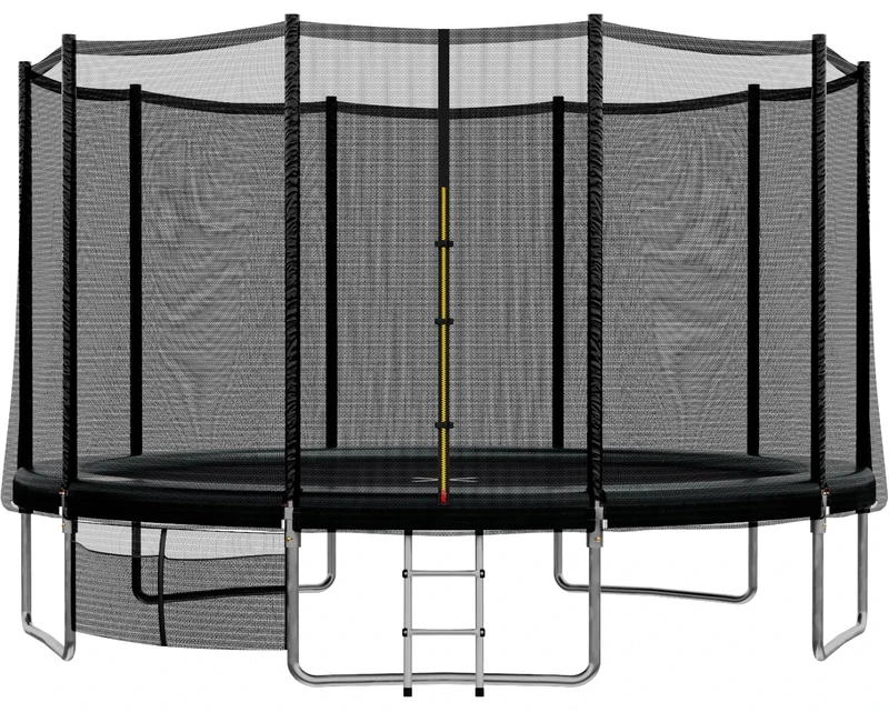 JUMMICO Garden Trampoline for Children, 6ft/7.5ft/10ft/12ft Trampoline Outdoor Safety net and Padded Poles for Children Indoor Outdoor Fitness,Maximum up to 150 kg