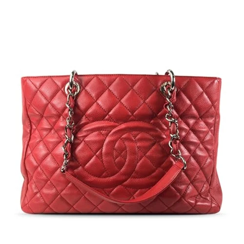 Chanel Pre-Loved Caviar Grand Shopping Tote Bag