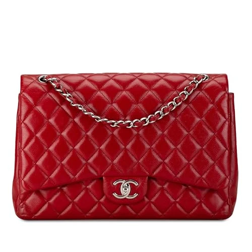 Chanel Pre-Loved Maxi Classic Caviar Double Flap