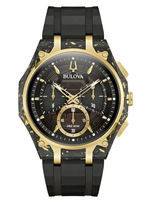 Bulova Men Chronograph Quartz Watch Curve