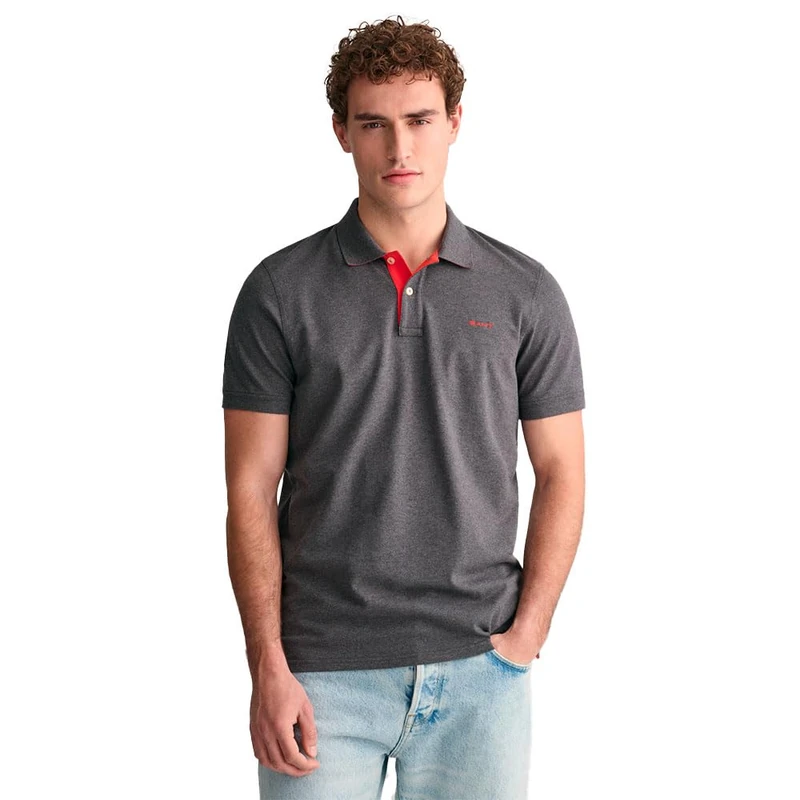 REG Contrast Pique SS Polo Shirt