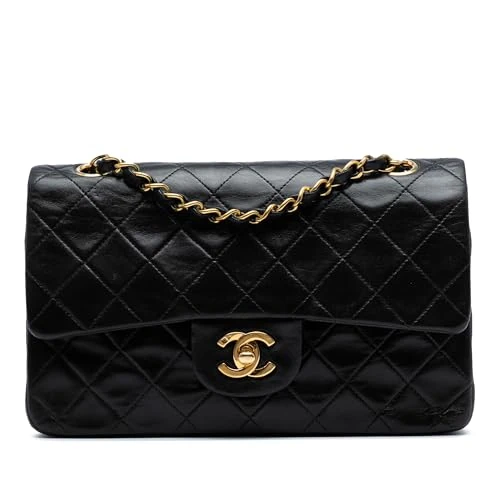 Chanel Pre-Loved Small Classic Lambskin Double Flap Shoulder Bag