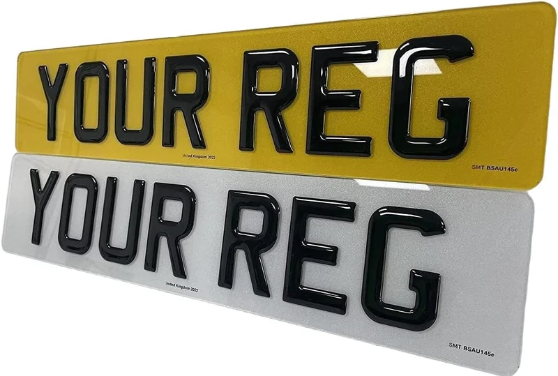 Acrylic Plate - 2D | 3D | 4D | 4D Gel UK Rear/Front/Pair for Automotive, Home Use/Outdoor Use