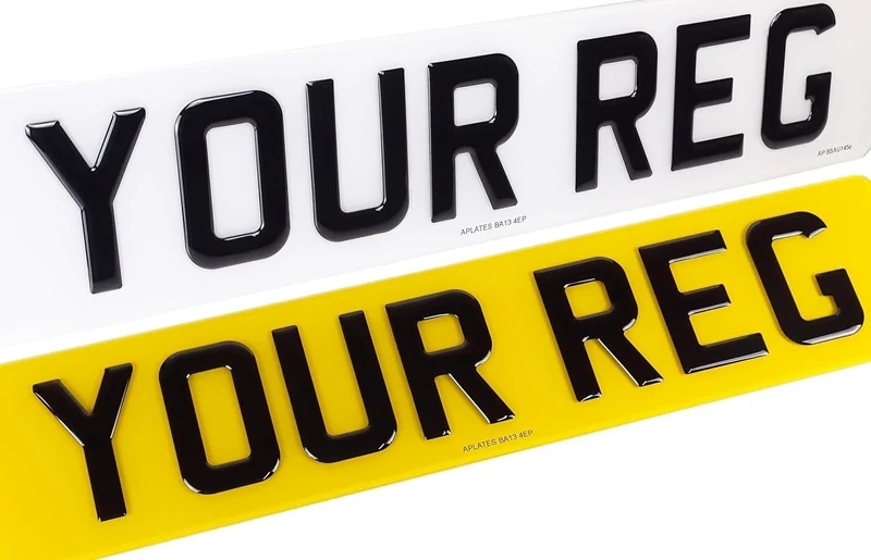 Standard UK Acrylic Plates/Automotive/Car/Vans/Lorries/Number/Plate