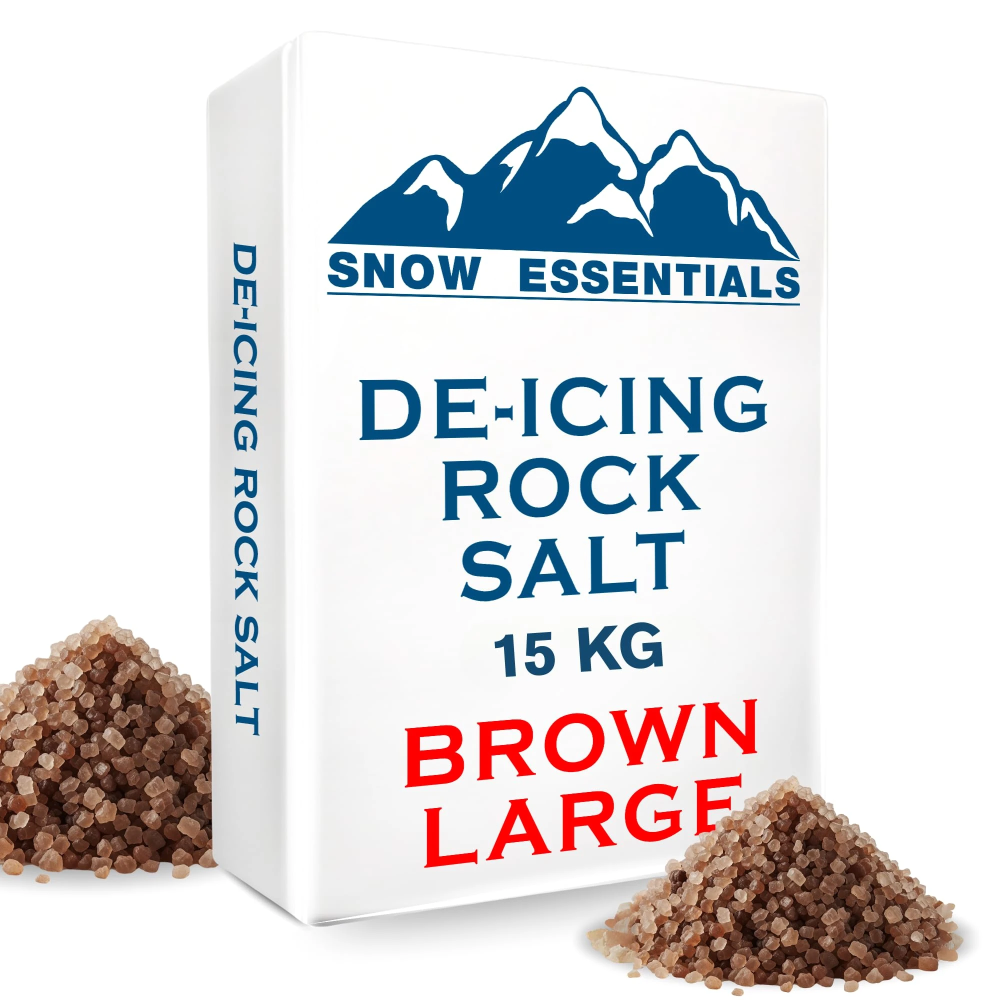 Laeto Signature Garden Bag of Grit Rock Salt Deicing White Brown Rock Salt for Weeds De-Icing Salt for Paths, Driveways & Roads of Snow & Ice