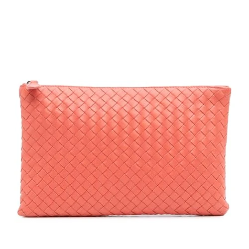 Bottega Veneta Pre-Loved Nappa Intrecciato Clutch