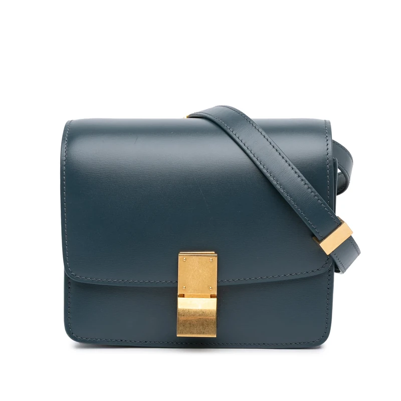 Celine Pre-Loved Small Calfskin Classic Box Crossbody Bag