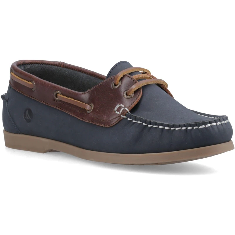 Sperry Womens Balboa 2 Eye Boat Summer Shoes, Navy-Brown, 6