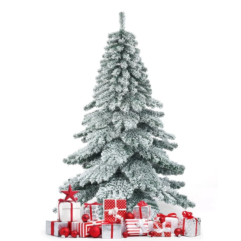 FANTASK Artificial Christmas Trees, Polyvinyl Chloride, Green, 180 cm