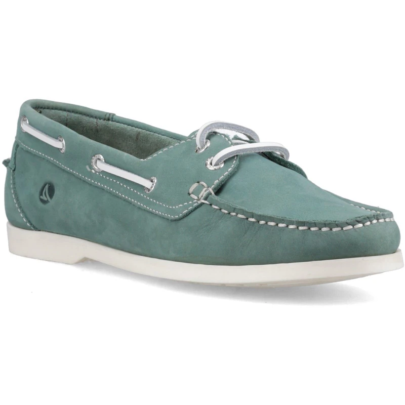 Sperry Womens Balboa 2 Eye Boat Summer Shoes, Green, 6