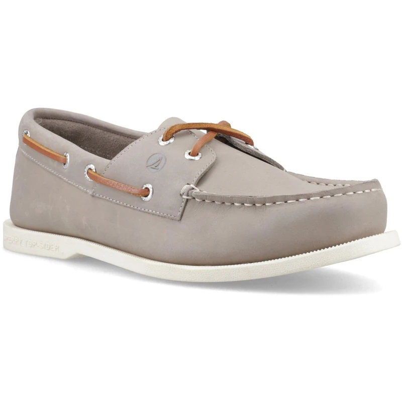 Sperry Mens Tacoma Classic Lace Shoes, Grey, 12 - Image 1