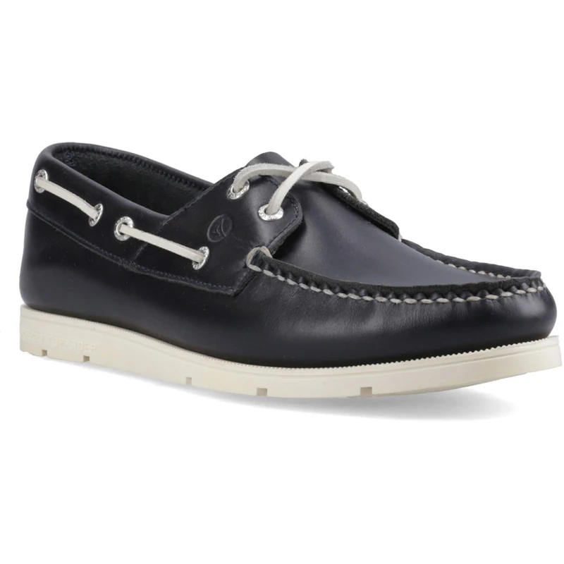 Sperry Mens Oakland 2 Eye Boat Classic Lace Shoes, Navy, 7