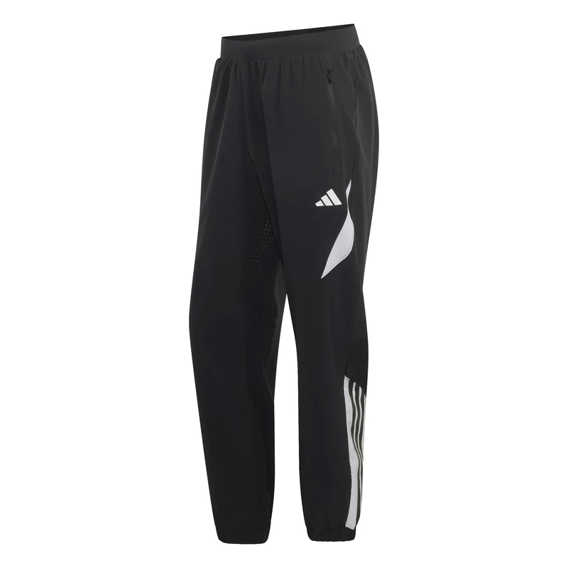 adidas Men's Tech Essentials Workout Trackpants Pants, Black/White, XL