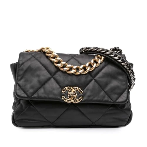 Chanel Pre-Loved Large Lambskin 19 Flap Handbag