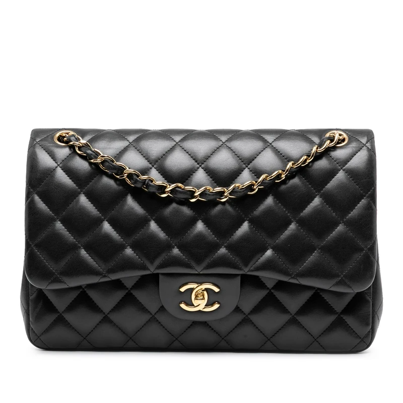 Chanel Pre-Loved Jumbo Classic Lambskin Double Flap