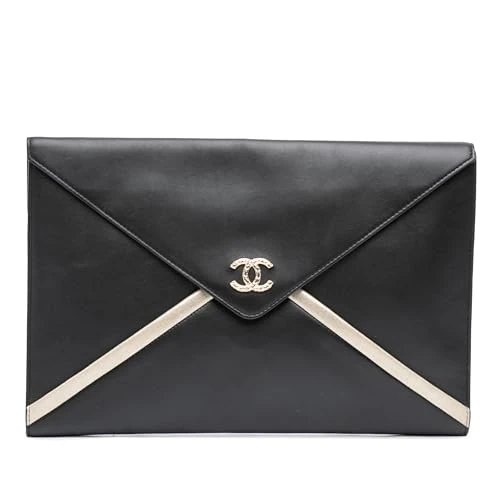 Chanel Pre-Loved Lambskin Cocomail Envelope Clutch