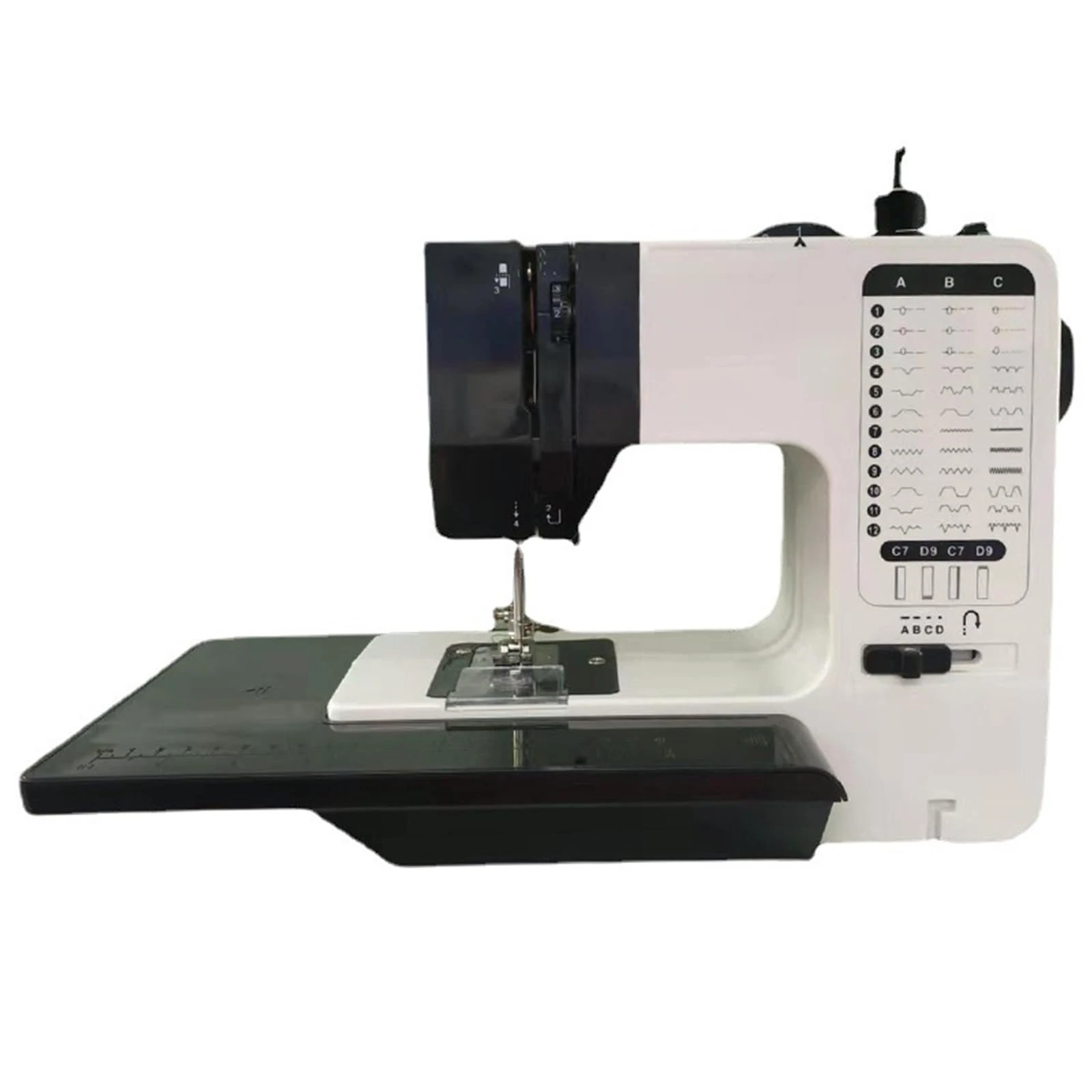 Vituord Industrial Sewing Machine, Portable Stitching Machine, Built-in 38 Stitches, with Night Light, Extension Table, 6-8 Layers Thick Fabric, for Beginners and Advanced