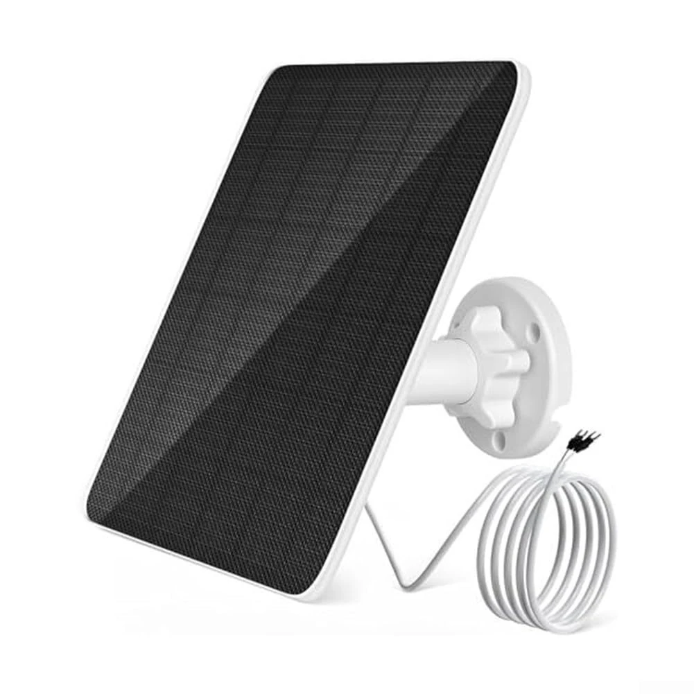 babominimer for 6W Solar Panel for Video Doorbell 2/3/3+/4/5 with 10ft IP66 Waterproof Charging Cable and 360° Adjustable Mount