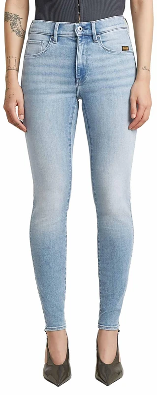 G-Star Raw C.V. 3301 Skinny Jeans, Blue (Faded Pewter Blue D05175-C051-J065), 30W x 32L Women's - Image 1