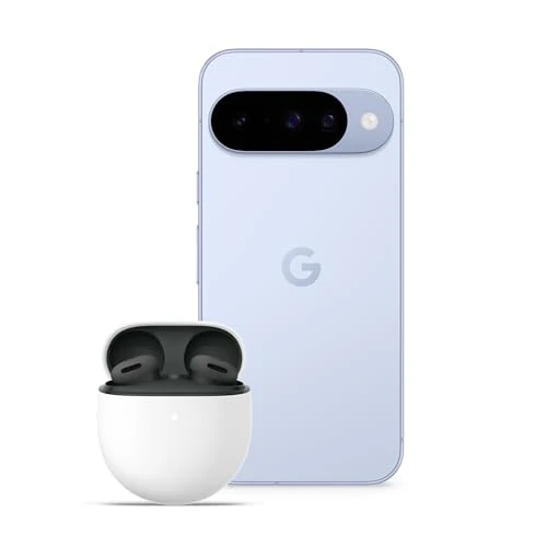 Google Pixel 10 - Unlocked Android Smartphone with Gemini, Advanced Triple Rear Camera, 24+ Hour Battery and 6.3" Actua Display - Frost, 256GB + Buds 2a (Hazel)