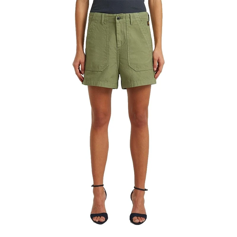 G-Star Raw C.V. Women's Fatigue Wmn Shorts, Green (Four Leaf Clover Gd D29014-e518-h886), 33W