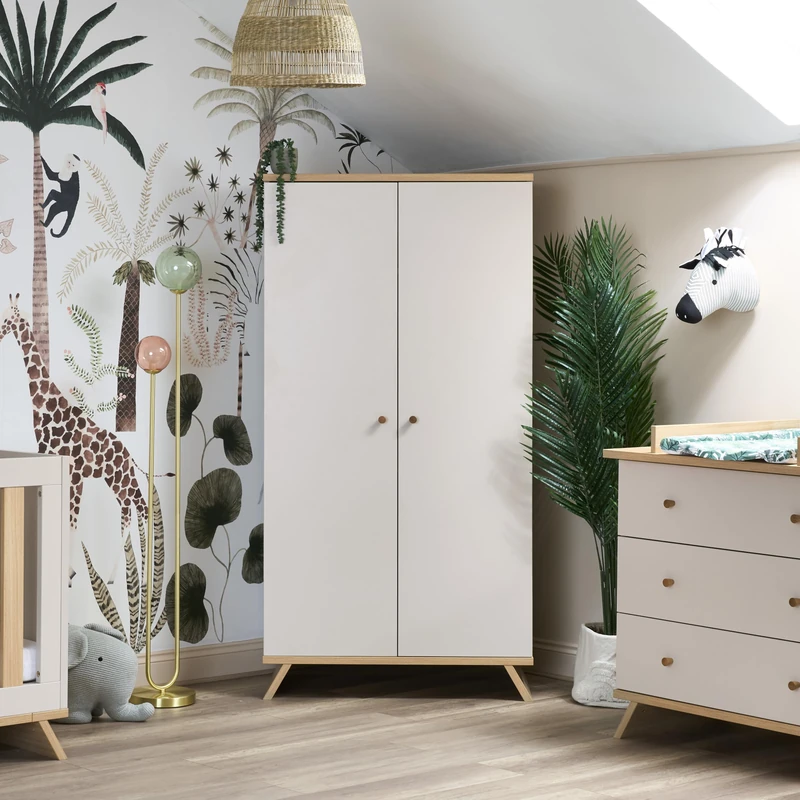 Thea Double Wardrobe - Latte