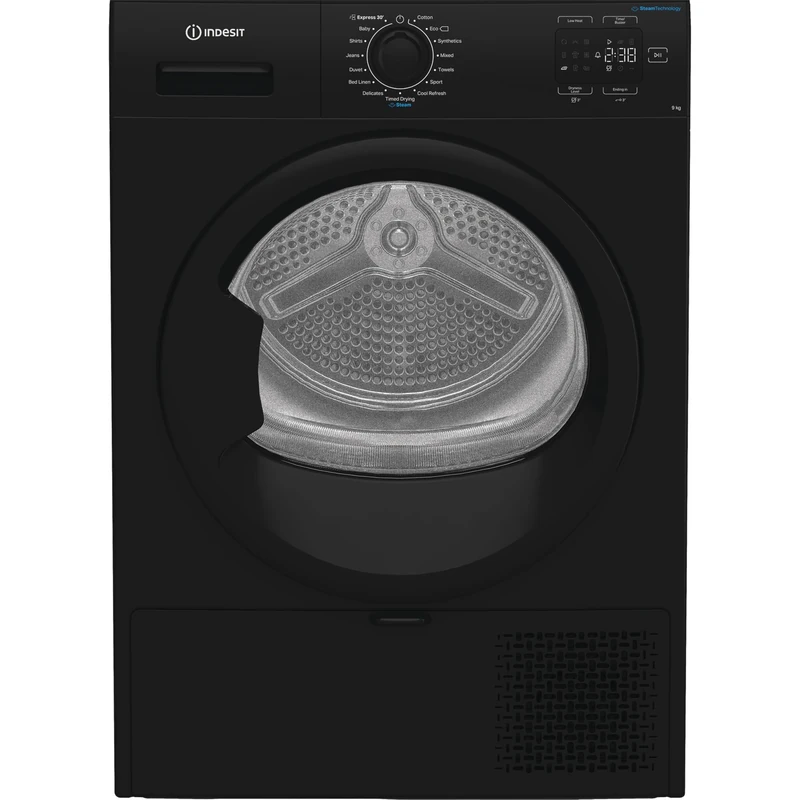 Indesit C YD 92D BB UK 9Kg Heat Pump Tumble Dryer - Black - A+ Rated