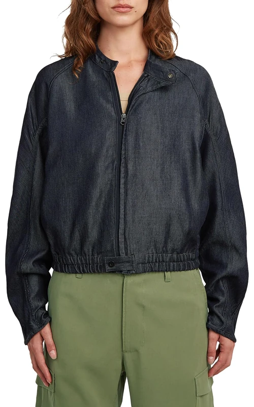 G-STAR Womens Summer Bomber Wmn Jacket, Blue (Rinsed D28996-e516-082), S UK