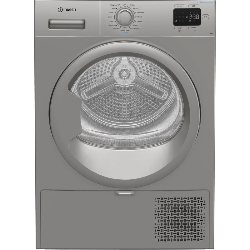 Indesit C YD 92D SS UK 9Kg Heat Pump Tumble Dryer - Silver - A+ Rated