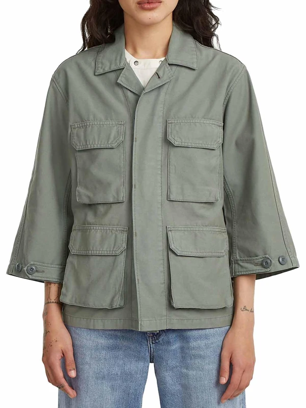 G-Star Raw C.V. Women's Field WMN Overshirt, Green (orphus gd D29380-E518-C614), M