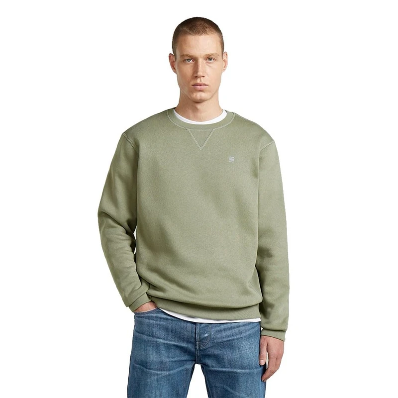 G-Star Raw C.V. Premium Core Sweater Sweatshirt, Green (Lt Orphus D16917-c235-b441), M Men