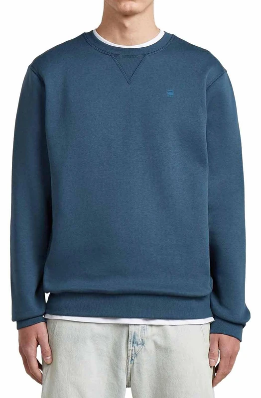 G-Star Raw C.V. Premium Core Sweater Sweatshirt, Blue (Rank Blue D16917-c235-868), M Men