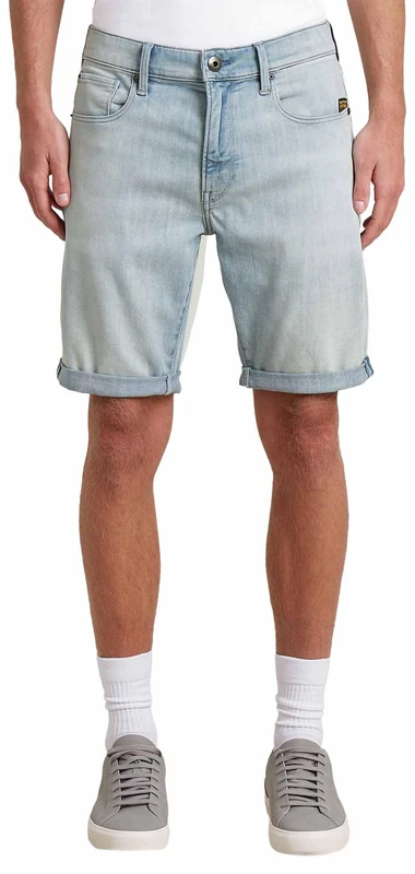 G-Star Raw C.V. 3301 Slim Denim Shorts, Blue (Lt Aged D10481-8968-424), 38W Men