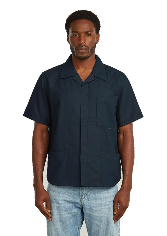Short Sleeve Utility Overshirt
