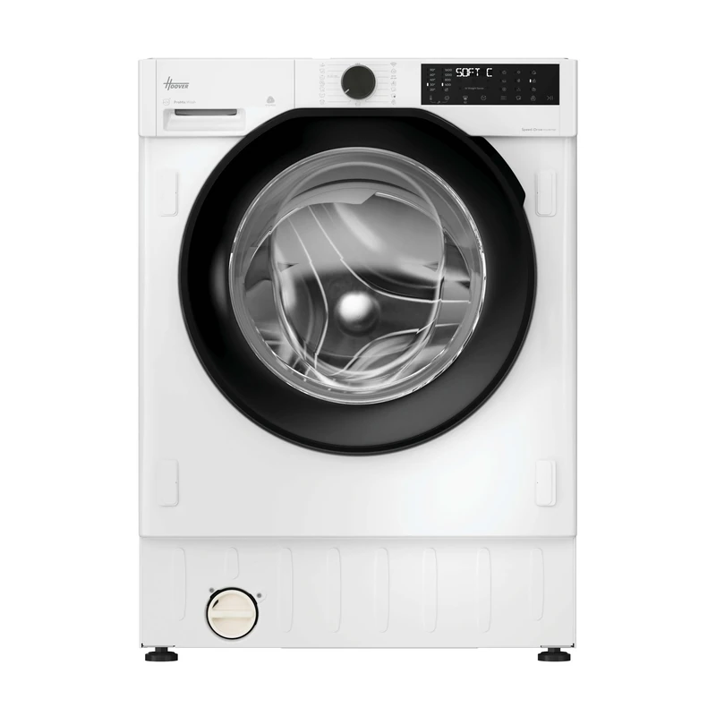 Hoover H-Wash&Dry 400 BH4S696M6DB9-80 Integrated 9/6kg, 1600 RPM Washing Machine, A-30%/D Rated - White & Black