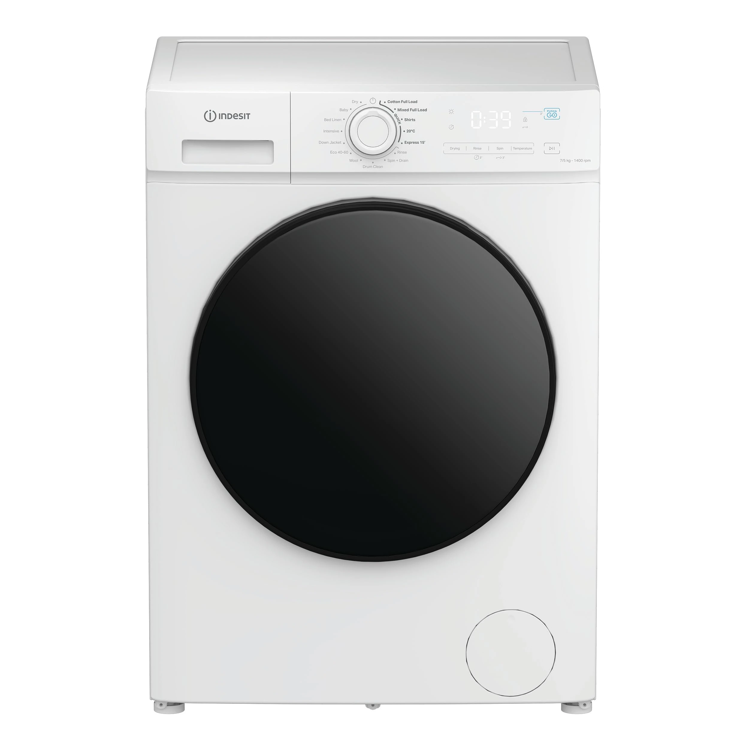 Indesit My Time IDMA 75624 MY TIME UK 7Kg / 5Kg Washer Dryer with 1400 rpm - White - D Rated [Wash&Dry], A Rated [Wash Only]