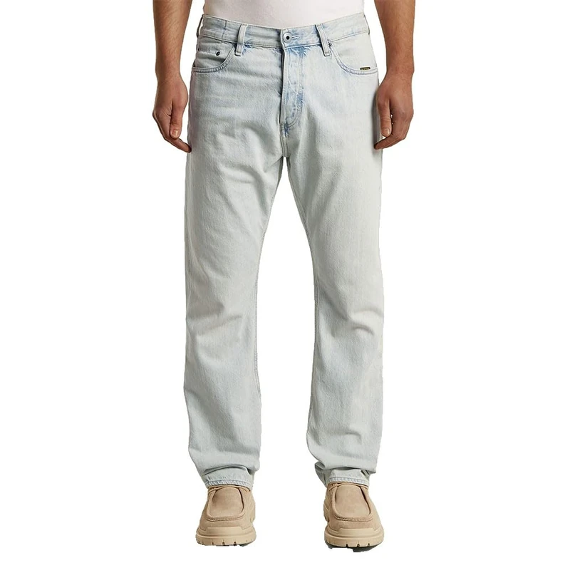 G-Star Mens Dakota Regular Straight Jeans, Sun Faded Graphite Blue D23691-e266-j072, 31W / 34L UK