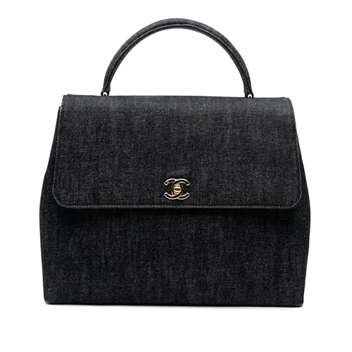 Chanel Pre-Loved CC Denim Kelly Top Handle Bag Handbag