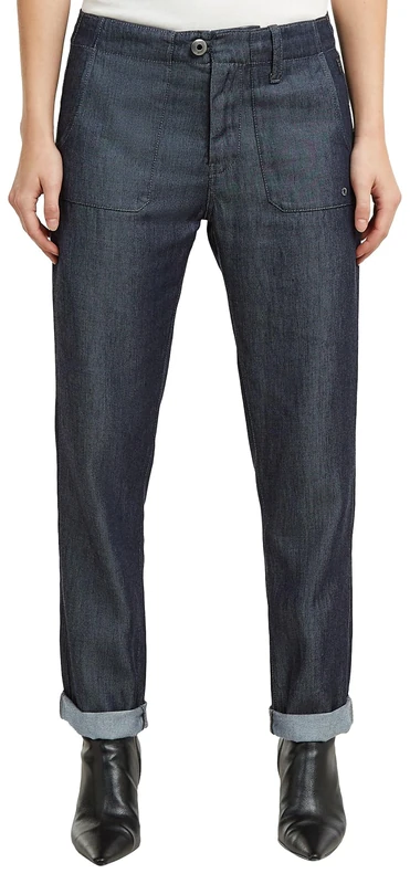 G-Star Raw C.V. Fatigue Pants WMN Trousers, Blue (Rinsed D29005-e516-082), 32W Women
