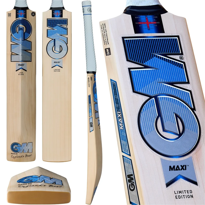 GM | Maxi Signature English Willow Cricket Bat | DXM, ToeTek and NOW! | Full Size Suitable for Players 175cm / 5' 9" & over | Gunn & Moore