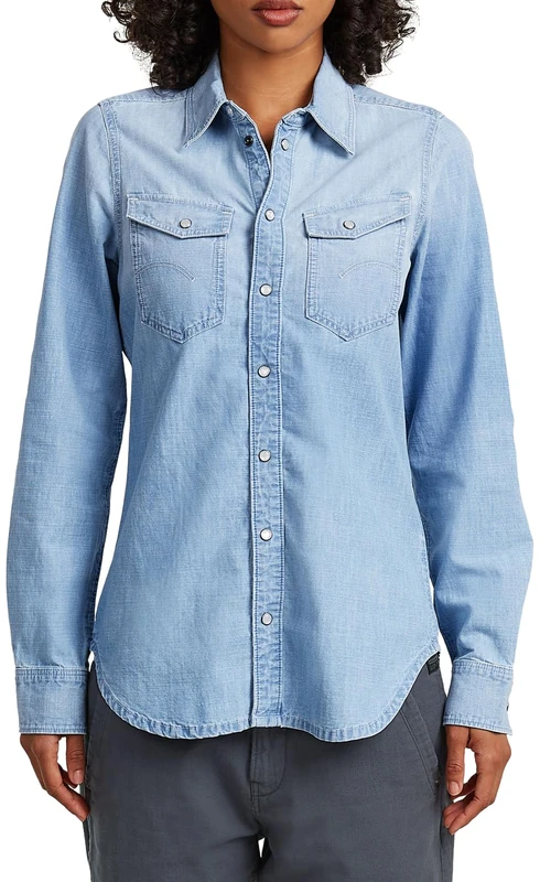 Slim Western Shirt LS Wmn