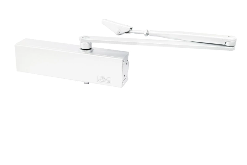Burg-WÄCHTER Door Closer for Single Leaf Interior Doors, Can Be Used on Both Sides, Hydraulic, Variably Adjustable, Door Width up to 125 cm, Door Weight up to 100 kg, TS 2500 W, White