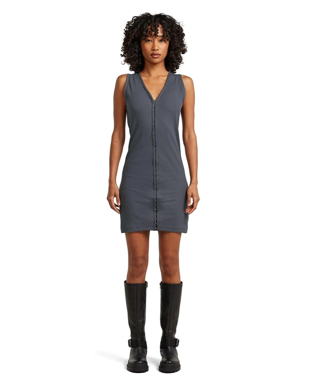 Hook & Eye Slim Rib r t Dress Women's
