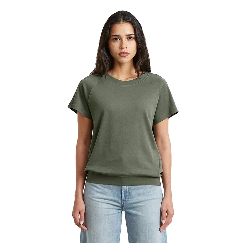 G-Star Raw C.V. Raglan Top T-Shirt, Green (Orphus D24512-d976-722), L Women