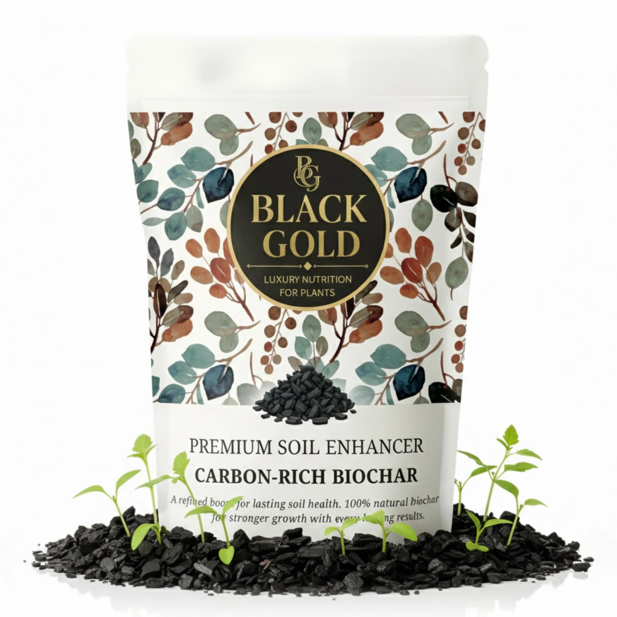 Black Gold Activated Biochar Soil Amendment for Gardens & Houseplants | Improves Water Retention, Aeration & Nutrient Holding | Organic Additive for Compost & Potting Mix | Indoor/Outdoor (3 Litre)
